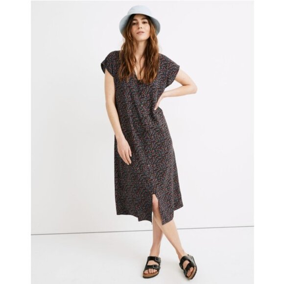 Madewell Easy Midi Dress in Fieldwalk Floral XXS - Picture 1 of 12